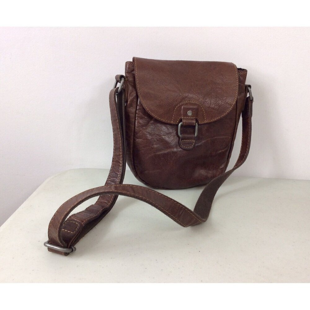 Jack Georges Leather Crossbody Bag Purse